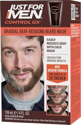 Sampon Barba Reducere Fire Albe Just For Men Control GX Beard Wash Colorare Treptata Barba Intarire Si Catifelare Par Facial 118 ml