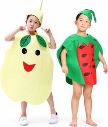 Set costume pentru copii Pepene și Para Depox® verde/galben mărime universală