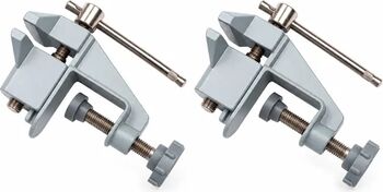Set doua mini menghine din fonta DEPOX® prindere de masa nicovala 10 cm gri