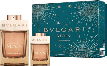Bvlgari Set Bvlgari Man Terre Essence Bărbați Eau De Parfum 100ml + Eau De Parfum 15ml