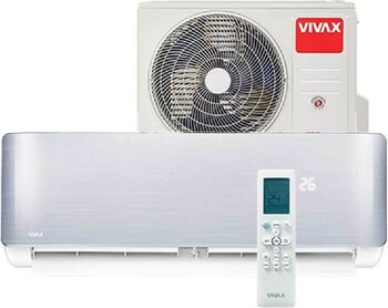 Aparat de aer condiționat Vivax R-Design 9000 BTU Inverter Wi-Fi Mod Silențios Argintiu