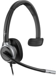 Cască cu microfon Poly by HP Mission 615 USB-C / USB-A Black - Silver