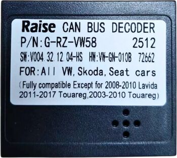 Modul canbus cu 16 pini Raise pentru navigatie Android VW Seat Skoda