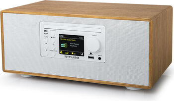 Muse CD Micro System With Bluetooth, FM/DAB+ Radio USB port M-695DBTW USB port AUX in Bluetooth CD player FM radio