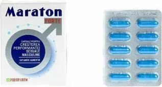 Capsule potenta Maraton Forte folie 10 tablete Parapharm