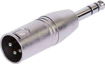 Adaptor XLR TATA - Jack 6.35 TATA stereo, metal