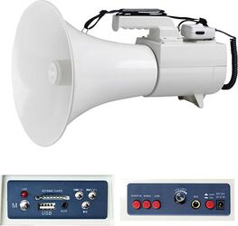 Megafon profesional 45W cu USB/SD + sirena