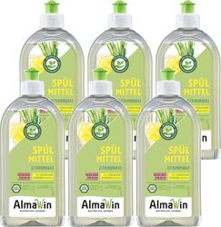 Detergent de vase AlmaWin cu lemongrass 6 x 500 ml