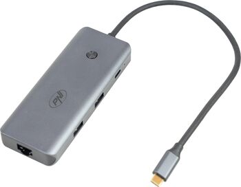 Adaptor multiport PNI MP15S USB-C la HDMI 2 x USB 3.0 Gri