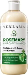 Sampon cu Rozmarin pentru Par care Cade si se Rupe cu Keratina si Colagen by Verilaria 400ml