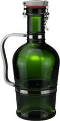 Sifon pentru bere 2L verde pamantie din sticla elegant