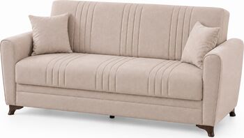 Canapea extensibila Safir cu 3 locuri pentru un living functional 225x95x75cm functie pat 110x190cm design placut si elegant. Mobila Mega