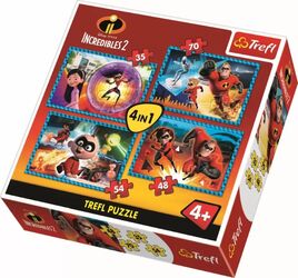 Puzzle Trefl 4in1 Familia Incredibila