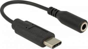 Adaptor audio Delock USB Tip C la Jack stereo mama 14 cm 