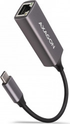 Adaptor Axagon ADE-TRC USB TypeC la RJ-45 Metalic Gri 
