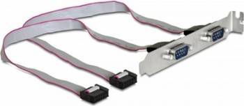 Adaptor Bracket Delock 2xSerial DB9 1:1