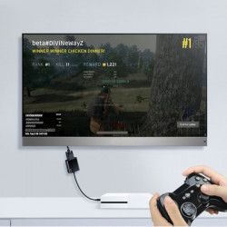 Adaptor convertor Baseus din HD4K in VGA HD Micro USB + 3 5mm Audio 1080p negru