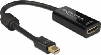Adaptor Delock 62613 mini Displayport T 20 pini - HDMI M 19 pini 