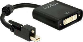 Adaptor Delock 62639 mini Displayport T 20 pini - DVI-I Dual Link M 24+5 pini 