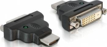 Adaptor Delock 65020 HDMI male la DVI 25 pin female cu LED 