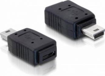 Adaptor Delock 65155 mini USB T 5 pini - micro USB M tip A+B 
