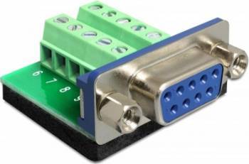 Adaptor Delock 65268 Serial M 9 pini - Bloc terminal 10 pini