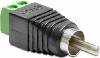 Adaptor Delock 65417 RCA T - Bloc terminal 2 pini 