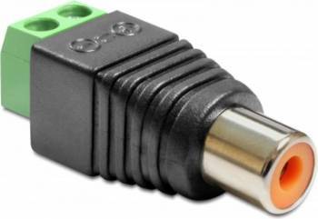 Adaptor Delock 65418 RCA - Bloc terminal 2 pini 