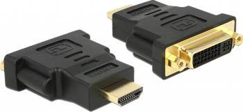 Adaptor Delock 65467 HDMI male la DVI 24+5 female Negru 