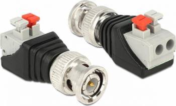 Adaptor Delock BNC tata la bloc terminal 2 pini