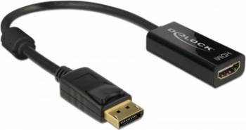 Adaptor Delock Displayport la HDMI T-M 1.2 4K Pasiv Negru 