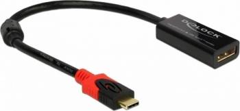 Adaptor Delock Displayport la USB tip C M-T 4K 60 Hz 63928 