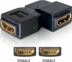 Adaptor Delock HDMI M-M unghi 90 grade stanga 