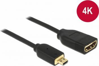 Adaptor Delock HDMI mama la Micro-D HDMI tata 3D 4K 20 cm 