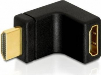 Adaptor Delock HDMI T - M unghi 90 grade in sus 