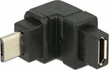 Adaptor Delock micro USB-B 2.0 in unghi sus