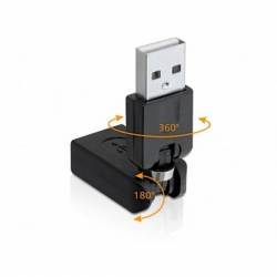 Adaptor Delock USB 2.0 A T - M rotabil 