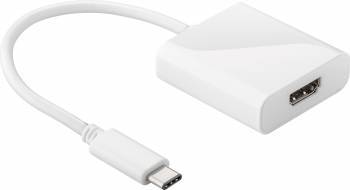 Adaptor HDMI mama - USB-C tata 0.2m alb 