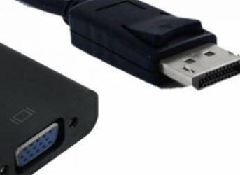 Adaptor Mycon Displayport la VGA T-M Negru 