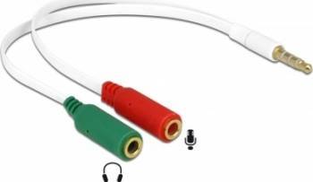 Adaptor Delock Stereo Jack 3.5mm Tata - 2 x jack 3.5mm Mama 