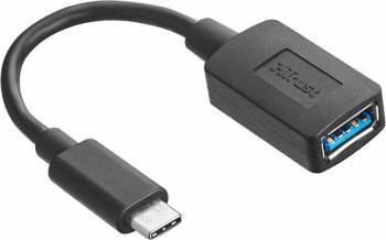 Adaptor TRUST USB-C la USB 3.1 Gen 1 Negru 