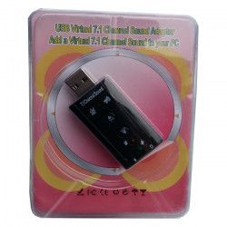 Adaptor USB 2.0 - sunet 8.1 canale Virtual Sound control volum functie MUTE microfon HOPE R