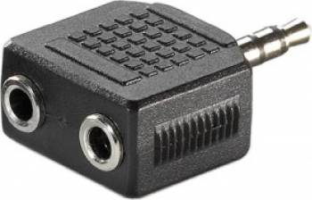 Adaptor Value jack 3.5mm la 2 x jack 3.5mm T-M 
