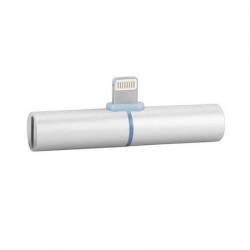 Adaptor 2in1 iPhone iPad 3 5 mm jack Lightning casti si charger Splitter Silver BBL659 