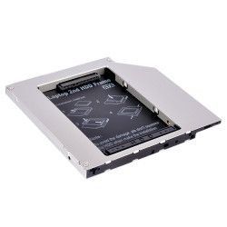 Adaptor Caddy HDD/SSD pentru unitate optic laptop Sata-Sata II 12.5 mm 