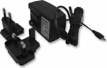 Alimentator de 2.5 A 5.1 V cu cablu Micro USB de 1.5 m si adaptor UK to EU pentru Raspberry Pi 3 Model B