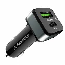 Alimentator auto universal Avantree TR410 1 x USB QC 3.0 1 x Type-C Power Delivery 42W Negru 