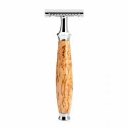 Aparat de ras clasic Muehle maner lemn mesteacan Karelian R55SR 