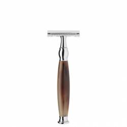 Aparat de ras clasic Safety Razor cu maner de corn de bivol cu cap piaptan inchis Sophist R 42 SR 