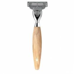Aparat de ras Muehle compatibil Mach3 maner lemn maslin R870 M3 
